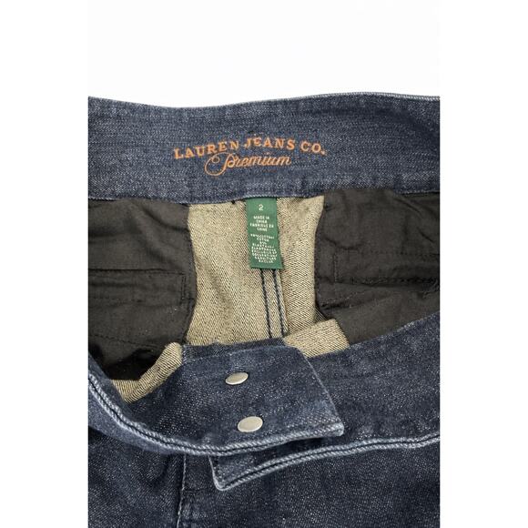 Lauren Jeans Co Lauren Ralph Lauren Premium Wide Leg Trouser Wns Dark Wash 29x33 - Picture 6 of 6